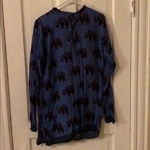 Elephant print tunic